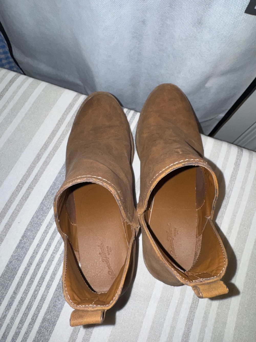 Brown Faux Leather Ankle Booties - Picture 4 of 5